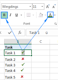 ⚠️ the above method is bit long, but. How To Insert A Tick Symbol Checkmark In Excel