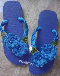 7 ideias de Chinelos de crochê