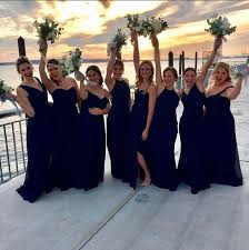 Different Styles Same Colour All The Love For These Gorgeous Bridesmaids In Summer Bridesmaid Dresses Wedding Bridesmaid Dresses Stunning Bridesmaid Dresses
