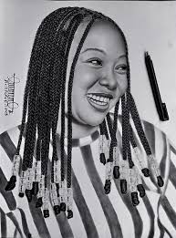 an hour later the drawing is done 💪💪