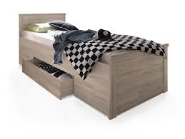 Ein bett im format 160 200 cm. Luttich Komfortbett Einzelbett 100x200 Cm Material Mdf Eiche Sanremofarbig