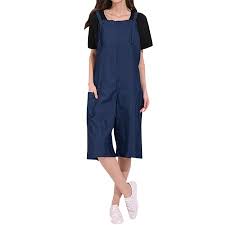 Women Strap Dungaree Jumpsuit Overalls Harem Jean Pants