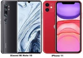 Xiaomi Mi Note 10 Vs Iphone 11 Specs Comparison Iphone Iphone 11 Xiaomi