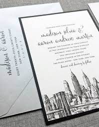 Madison New York Skyline Wedding Invitation Sample Boston Chicago Dallas Los Angeles New York San Francisco Convite De Casamento Papelaria De Casamento Convite