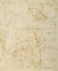 These drawings were done on my lunch hour at work except for the one with the union soldiers which was done when i got back home. Madonna And Child After Michelangelo