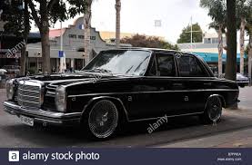 Old Mercedes Benz park in the Tauranga city centre New Zealand Stock Photo  - Alamy