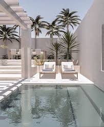 When All You Want For Sunday Is To Spend It Somewhere Like Here A Tropical Minimalistic Backyard I Des Backyard Pool Designs Small Backyard Pools Luxury Pools
