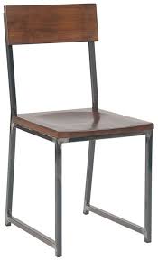 Industrial Series Metal Chair With Wood Back And Seat Metal Chairs Restaurant Chairs Dining Chairs