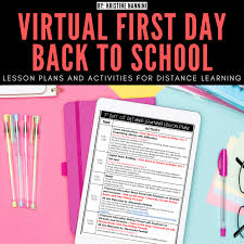 Virtual First Day Back To School Lesson Plans And Activities In 2020 School Lesson Plans High School Activities Virtual School