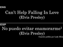 Can T Help Falling In Love Letra Español Pin En Que Guapo