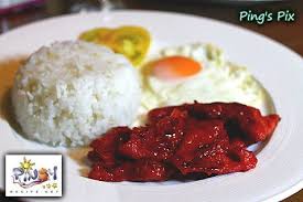 A Popular And Very Savory Filipino Dish With The Spanish Name Tocino Bacon Cured Pork Most Often Served For Breakfast Sinangag Recipe Pork Recipes Recipes