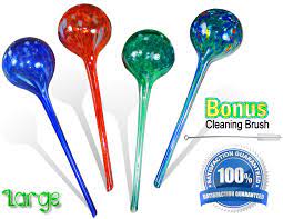 Aqua Plant Watering Globes Automatic Self Watering Plant Glass Ball Bulbs Indoor Outdoor Use Perfect Potted Flowers Houseplants Herbs Or While Out On In 2021 Watering Globe Perfect Pots Self Watering Plants
