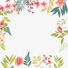 Green Leaves Flowers Border Png Border Border Clipart Flowers Flowers Clipart Green In 2020 Flower Border Free Watercolor Flowers Flower Border Png