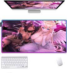 Amazon.com: Mouse Pads Anime Girl RGB Purple Sexy XXL Mouse Pad, Led  Backlight, with USB Port,Gaming Mouse Pad,Keyboards Accessories Sexy Girl  Chest,XXX-Large(500X1000MM) : Office Products
