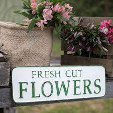 Here are the steps for making this sign. Enamelware Fresh Cut Flowers Sign Antique Farmhouse