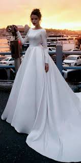 A classic gown that nods to one's unique style. Vintage Wedding Dresses 2019 Ball Gown Wedding Dresses With Lace Appliques Long Sleeve Satin Wedding Dress Wedding Dress Sleeves Ball Gown Wedding Dress