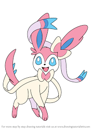 Learn How To Draw Sylveon From Pokemon Pokemon Step By Step Drawing Tutorials Step 1 first we will draw a small circle shape for charizard's head and then another circle is drawn for his upper body.
