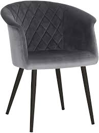 🏆migliore poltrona per camera da letto: Per Sala Da Pranzo Soggiorno Camera Da Letto Sedia Imbottita Moderna Con Schienale Poltroncina Songmics Sedia Da Pranzo Grigio Ldc83gy Portata 110 Kg Gambe In Metallo E Rivestimento In Velluto Sedie Sala