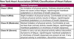 Congestive Heart Failure Severity Chart Google Search
