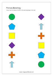 Preschoolers have to match objects with words in this free reading worksheet. Picture Matching Worksheets For Preschool Free Logical Thinking Printables For Kids Megaworkbook