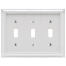 Amertac Deerfield 3 Gang Toggle Light Switch Wall Plate Wayfair