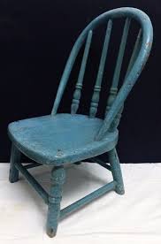 Antique Aafa Childs Primitive 17 Windsor Hoop Back Wood Chair Orig Blue Paint Ebay Painted Chairs Childrens Chairs Kids Chairs