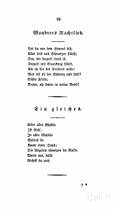 Both works were set to music as lieder by fran. Wandrers Nachtlied Wikipedia