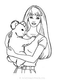 We see her cosmetics lined up in the cupboard. Barbie Coloring Pages Drawing Sheets With Barbie And Her Friends
