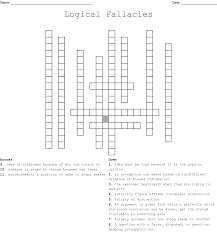 Black And White Fallacy The Fallacy Detective Word Search Wordmint Logical Fallacies Philosophy For Children Logic