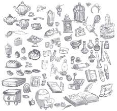 The Blind Springs Blog I Drew A Bunch Of Random Items And They Are Sketch Book Visual Development Draw