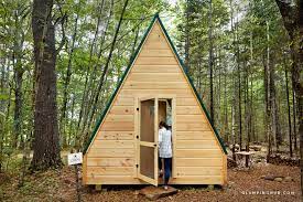 Getaway Near Augusta Maine House In The Woods A Frame Cabin Getaway Cabins