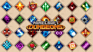 A special glint animation appears on items that are enchanted. Minecraft Dungeons List Of All Enchantments Available Millenium