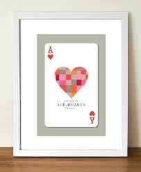 Ace Of Hearts Playing Cards Love Poster Print Inspirational Quote Love Quote Poster Queen Of Hearts Anniversary G Love Posters Ace Of Hearts Poster Prints