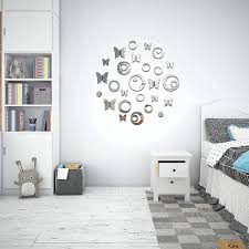 Affordable wall decor for living room. Buy Butterfly Decor And Decorative Mirrors For Wall Decor Are 3d Wall Decals Cheap Room Decor And Wall Decorations For Living Room Butterfly Wall Decals Circle Mirror Wall Decor Silver Wall Decor