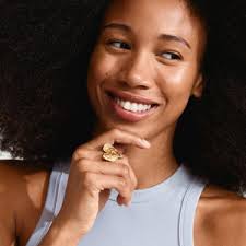 Pilgrim Ryan Gold Large Hammered Heart Ring