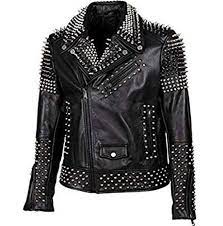 Customize Silver Cone Studs Zippered Premium Leather Men Fashion Jacket In 2021 Studded Jacket Studded Leather Jacket Leather Jackets Women