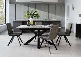 Phoenix Dining Table And 4 Dining Chairs Extendable Dining Table Dining Table Marble Grey Dining Tables