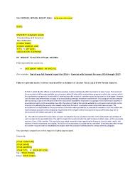Template Letter To Request Access To Official Records From Your Condo
