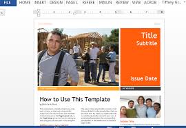 Industry news email newsletter template. Professional Newsletter Template For Word