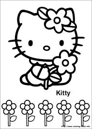 Customize the letters by coloring with markers or pencils. Hello Kitty Printable Coloring Pages