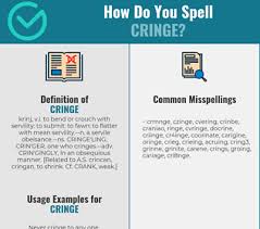 Correct Spelling For Cringe Infographic Spellchecker Net