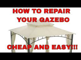 Turn Your Old Ripped Target Gazebo Into This Replacement Youtube Gazebo Roof Diy Gazebo Gazebo Replacement Canopy