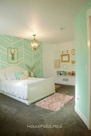 Little Girls Mint And Gold Bedroom Harringbone Wall Kids Space Household No 6 Northern Colorado Renovations And Designs Mint Bedroom Gold Bedroom Girl Room