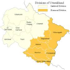 It is divided into two regions: Map Of Uttarakhand Showing Locations Of Garhwal And Kumaon Regions Download Scientific Diagram