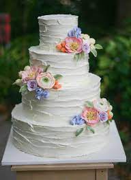 Vintage Cake Although I Would Put Different Flowers Love It Simple Wedding Cake Buttercream Wedding Cake Beautiful Wedding Cakes