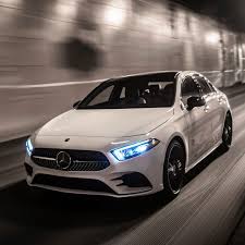 The Front End Design From The Brand New Mercedes Benz A Class Sedan Looks Very Progressive Contributing To This Benz A Class Mercedes A Class Best Luxury Cars