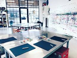 Time For Our 5 9 Year Old Class To Roll In Exited To Make Some Cacti Artwork With Them Check Ou Kids Art Studio Childrens Art Studio Childrens Art Projects