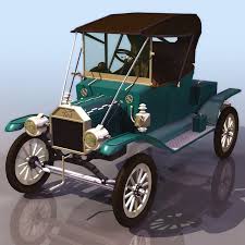 3d Car Model Ford Model T Automobile Available In 3ds Jpg Textures Included It Has 9986 Polygons And 5641 Vertices Http Ww Ford Models Model T 3d Model