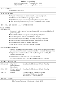 Resumes to promote your qualifications. Kitchen Resume Samples Resume Format