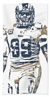 Future hall of famers are getting well deserved big money deals. Aaron Donald Los Angeles Rams Pixel Art 10 Beach Towel For Sale By Joe Hamilton